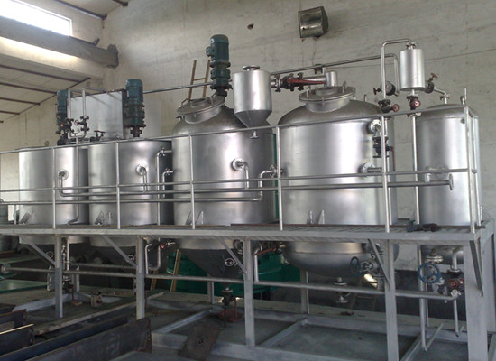 batch type palm oil refinery plant