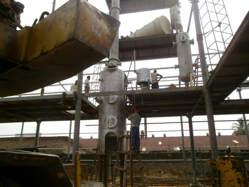 Palm oil refinery machine in customer factory