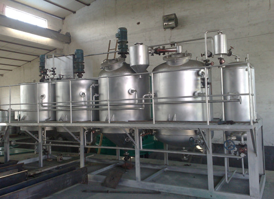 crude palm oil refining machine 